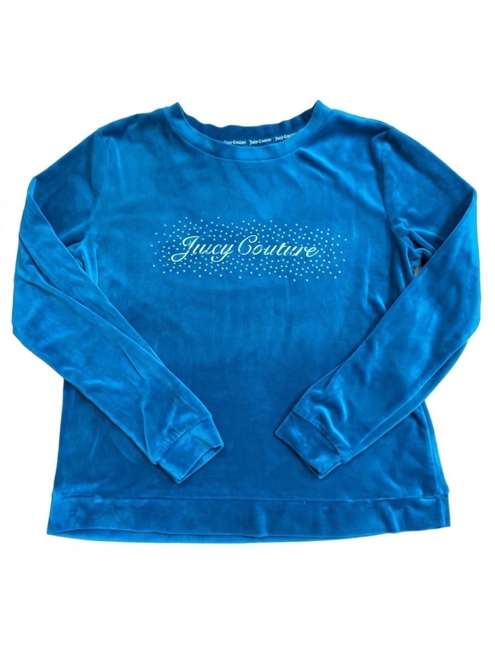 Juicy Couture Velour Sleep Top โ Aqua/Turquoise โ Small